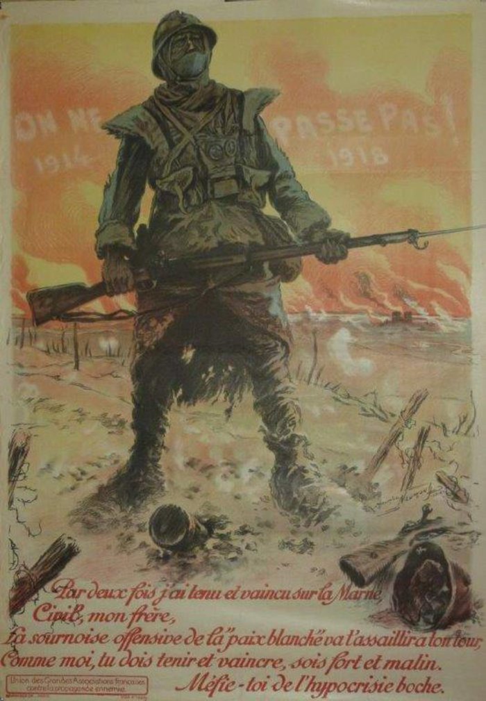 On ne passe pas, Lithographie originale – Maurice Neumon