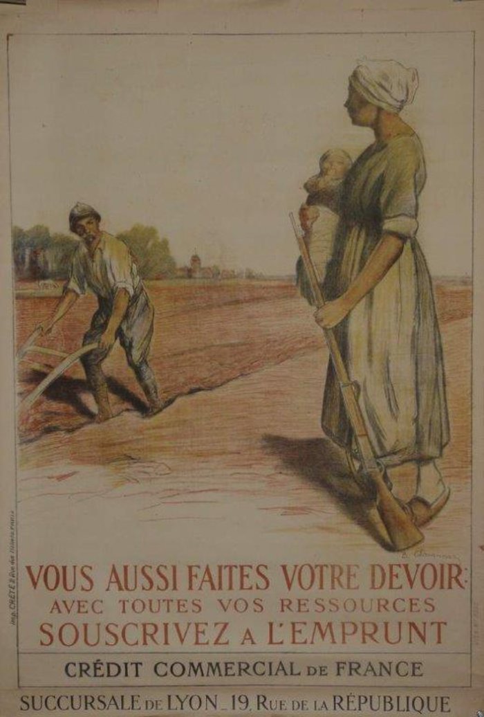 -Vous aussi faites votre devoir, Lithographie originale –  Chavannaz