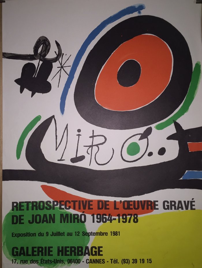 Miro, Lithographie originale, 1981
