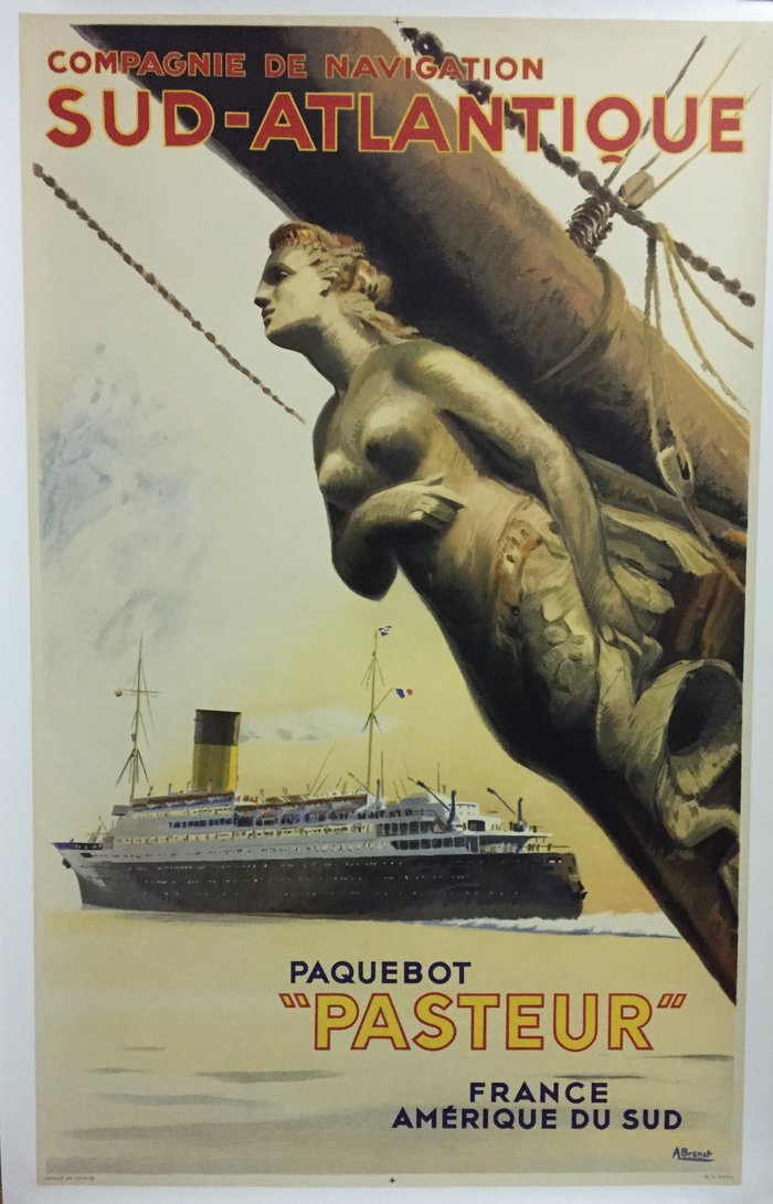 South Atlantic, Original lithograph, Albert Brenet