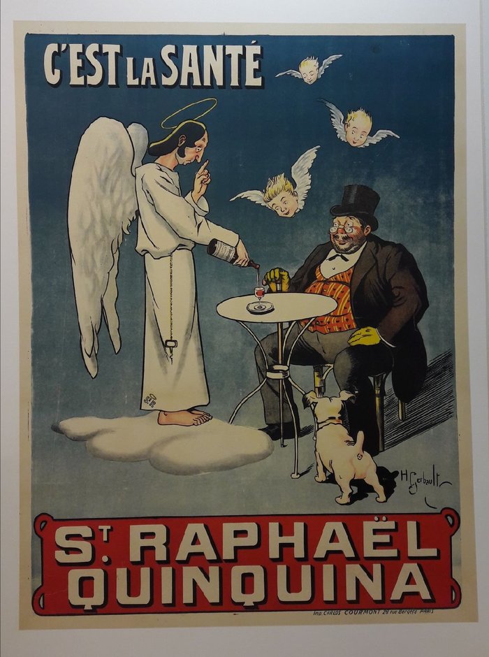 St Raphael Quinquina, Original lithograph, Gerbault, circa 1900